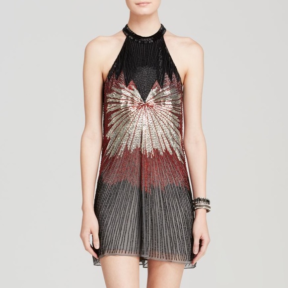 Parker Poinsettia Beaded Dress - Picture 7 of 7